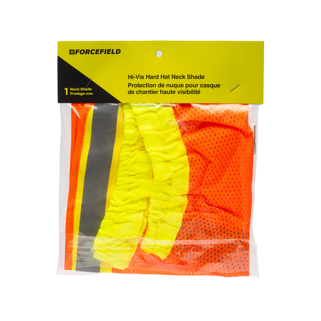 Hi-Vis Orange Reflective Mesh Hard Hat Sun Shade Neck Shield